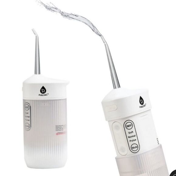 Pursonic Portable USB Rechargeable Collapsible Water Flosser in White. NIB! - Picture 2 of 13
